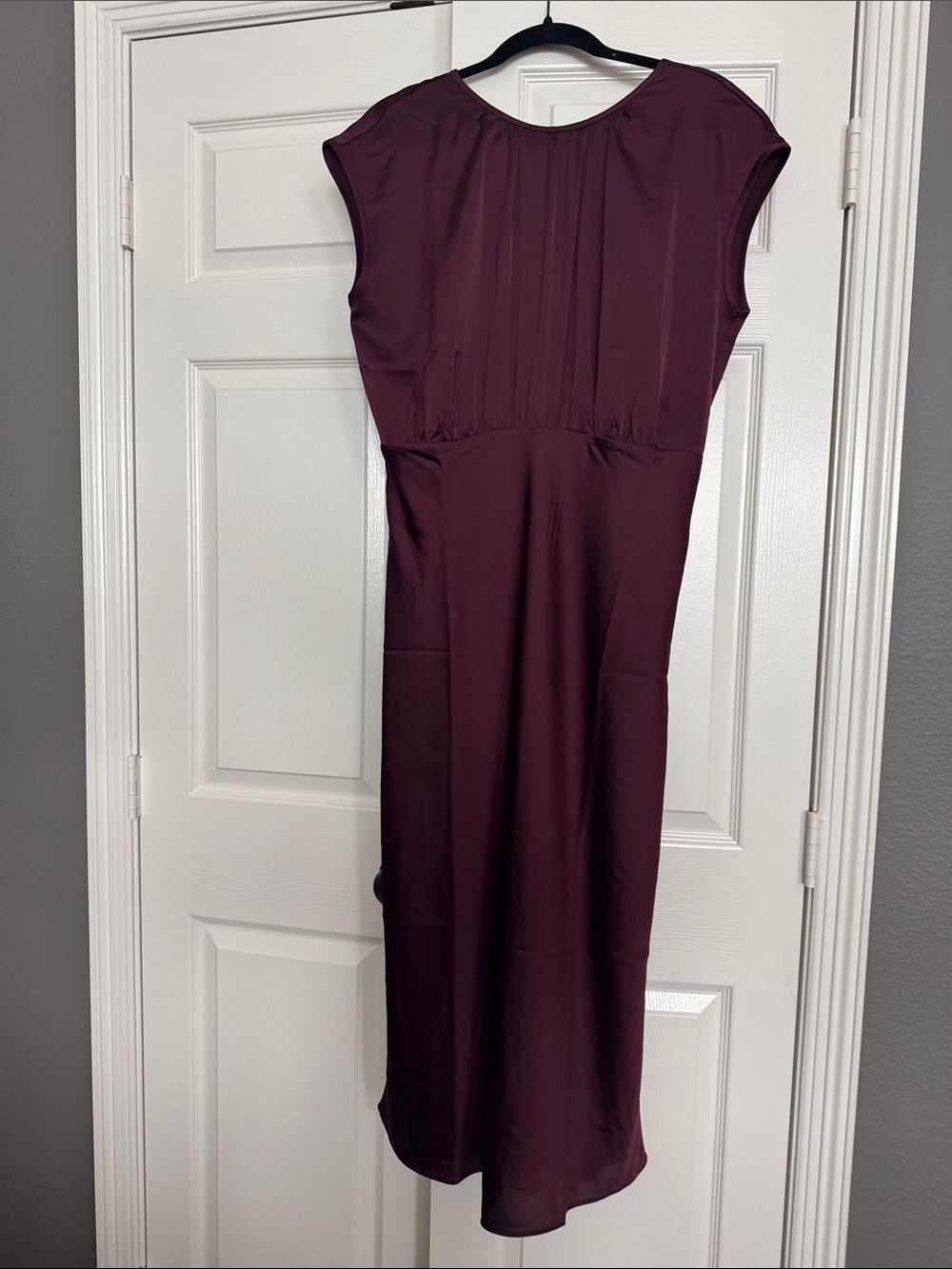 Women's Plum Midi/long Evening Dress